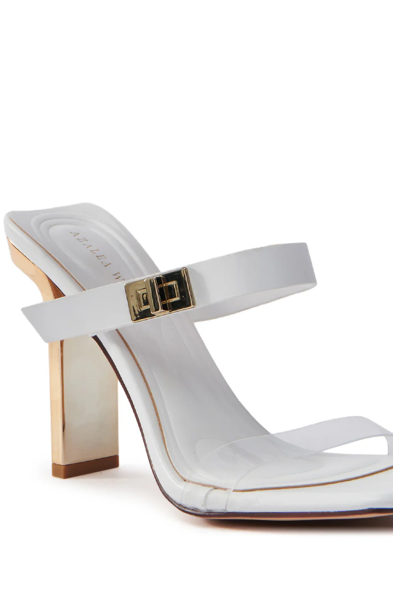 AZALEA WANG FANAKA WHITE CHUNKY SANDAL - Image 6
