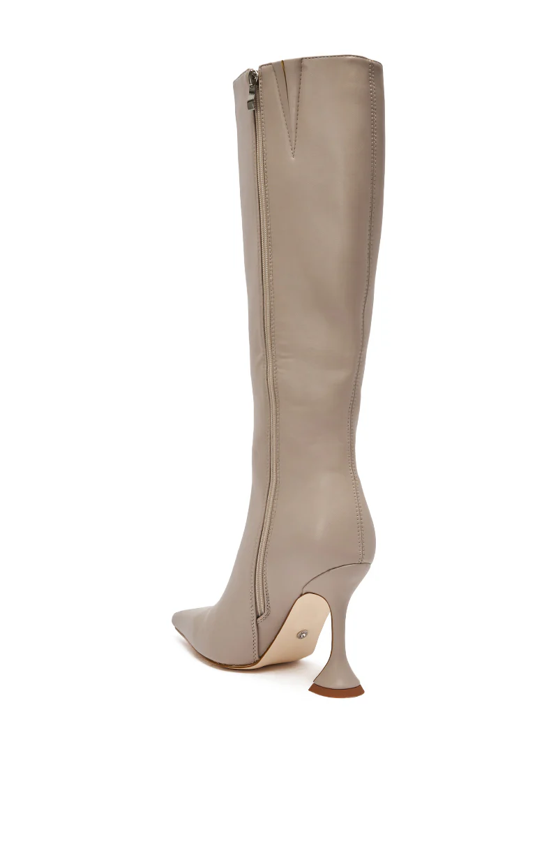 AZALEA WANG GAMMA GREY CHUNKY KNEE HIGH BOOT - Image 7