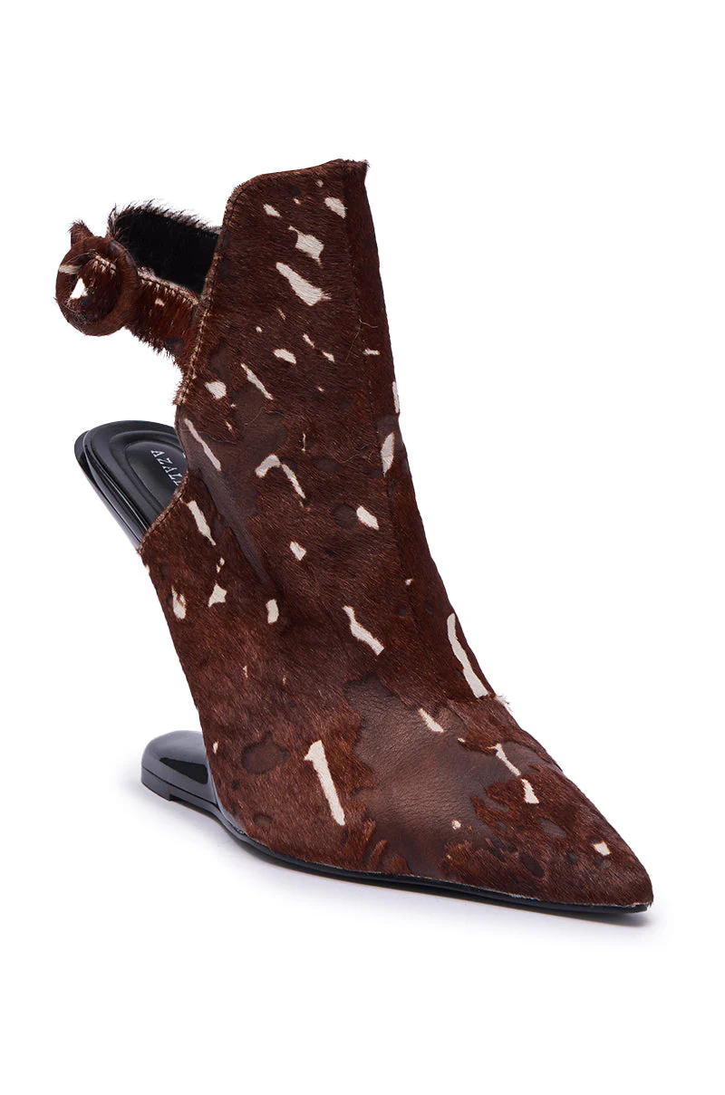 AZALEA WANG JOST BROWN MULTI WEDGE PUMP - Image 5