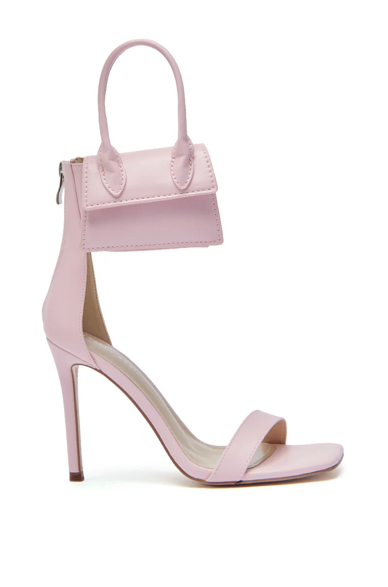 AZALEA WANG GLENDA PINK PURSE ANKLE STRAP SANDAL - Image 3