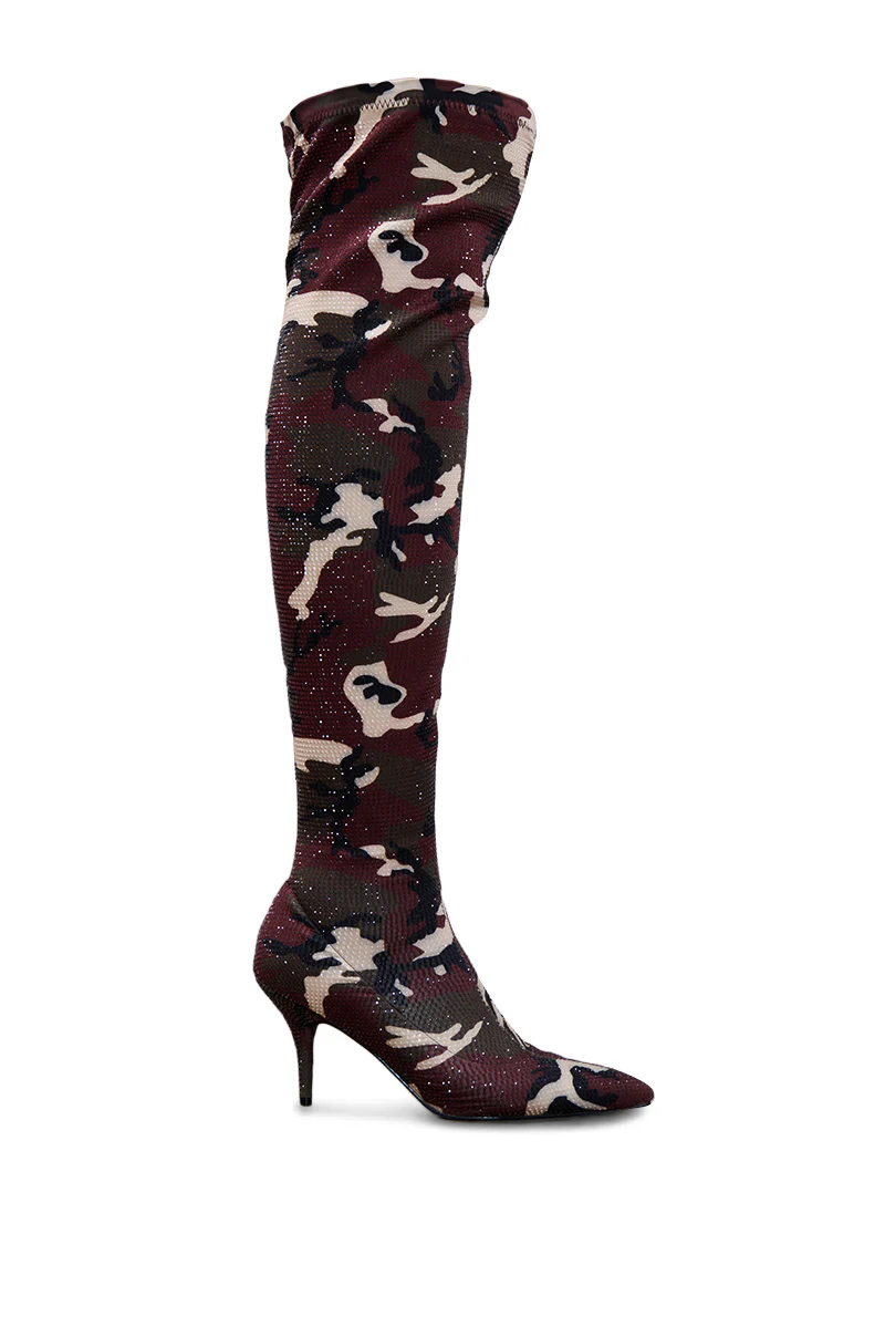 AZALEA WANG GLITTERIE CAMO BOOT - Image 2