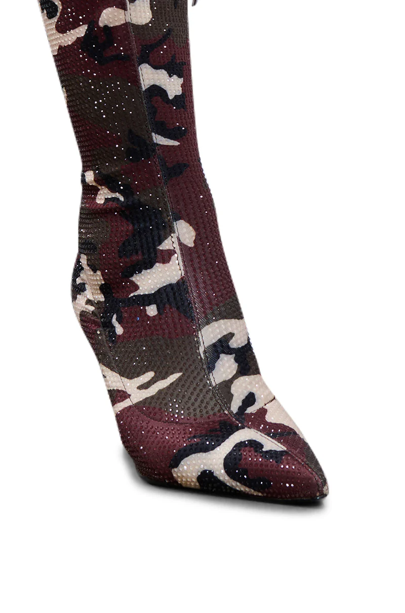 AZALEA WANG GLITTERIE CAMO BOOT - Image 5