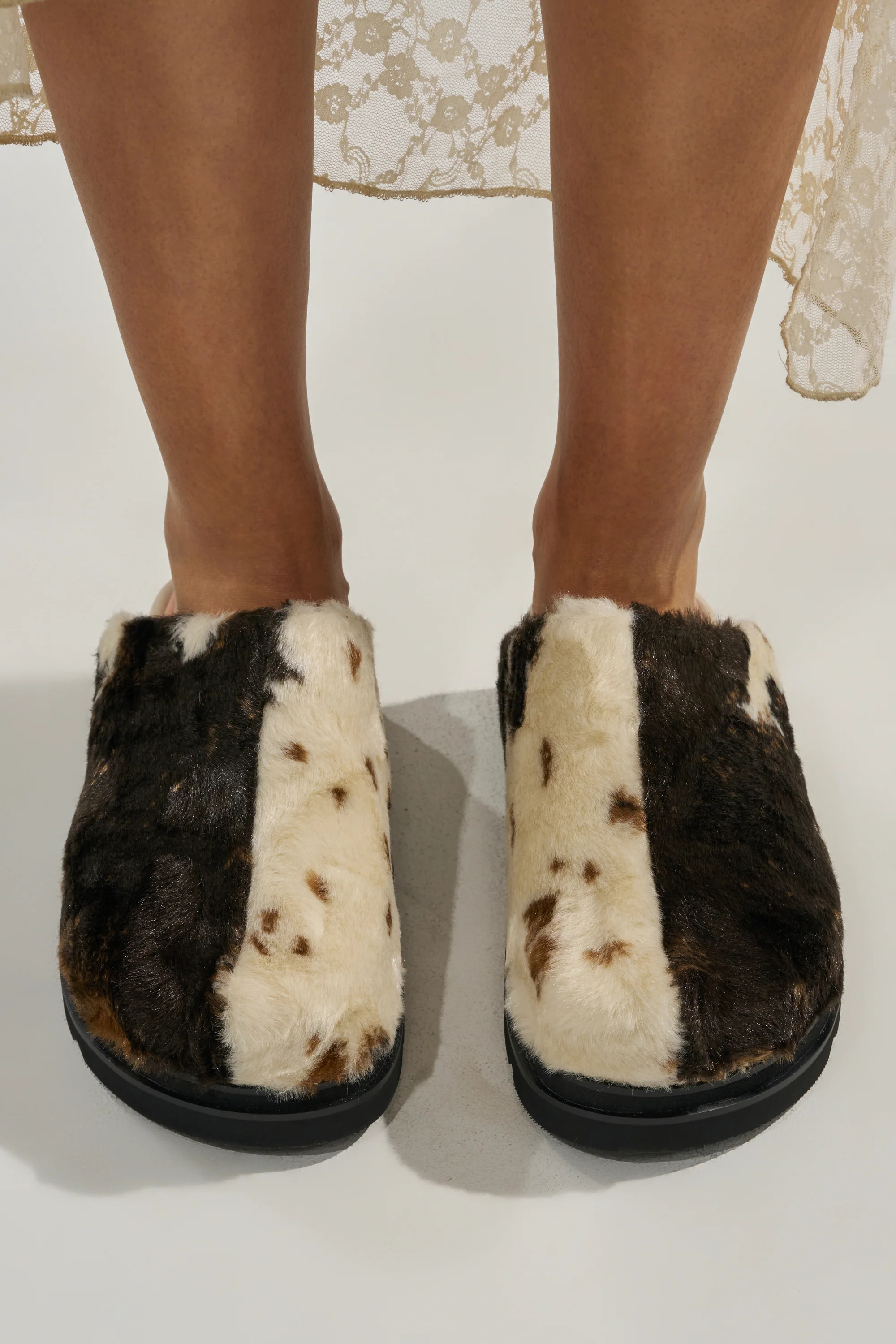 AZALEA WANG GOVINDA MULTI SLIP ON COW PRINT CLOG - Image 5
