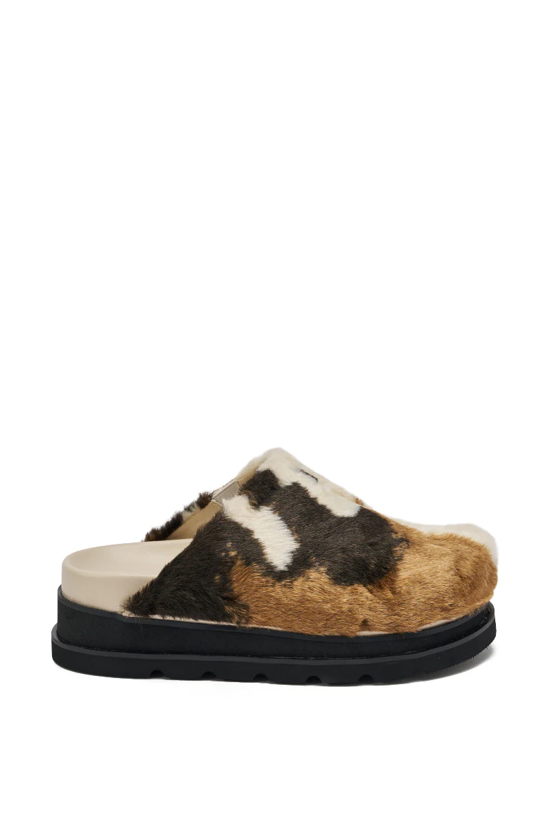 AZALEA WANG GOVINDA MULTI SLIP ON COW PRINT CLOG - Image 7