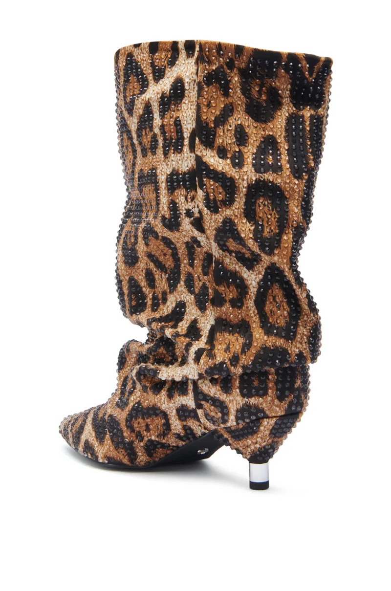 AZALEA WANG GRIMES LEOPARD STILETTO BOOTIE - Image 5