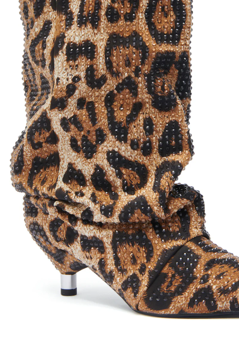 AZALEA WANG GRIMES LEOPARD STILETTO BOOTIE - Image 6
