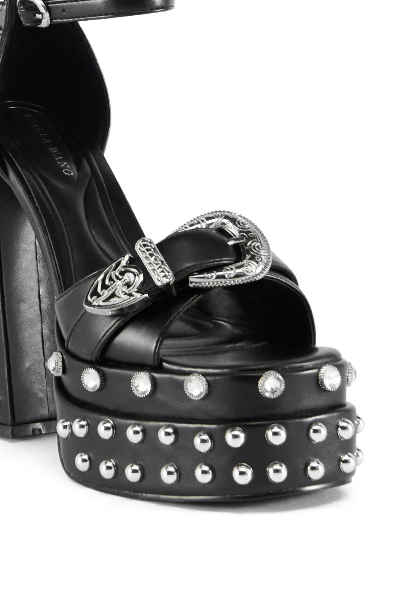 AZALEA WANG HAIKU BLACK SANDAL - Image 5