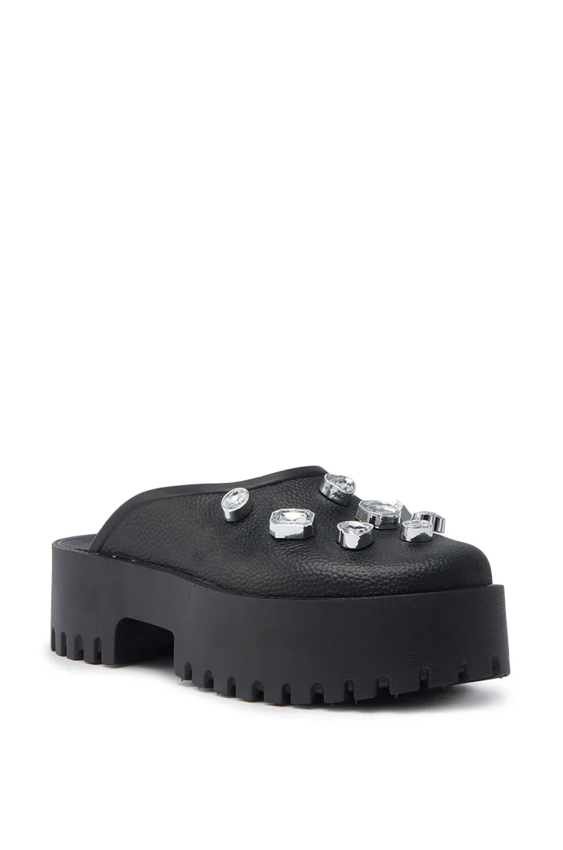 AZALEA WANG HAIN BLACK EMBELLISHED FLAT - Image 4