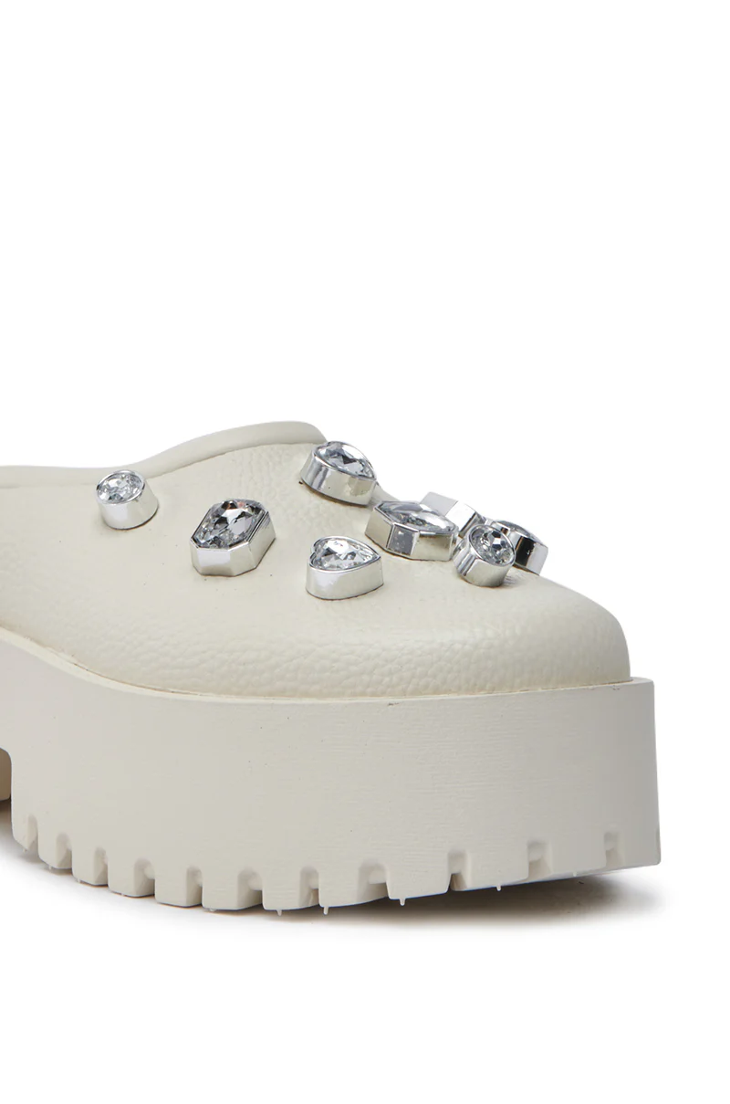 AZALEA WANG HAIN IVORY RHINESTONE FLAT - Image 7