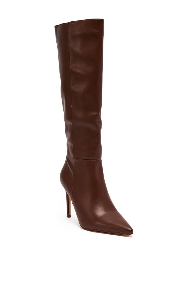 AZALEA WANG HAILEYANN BROWN STILETTO BOOT - Image 4