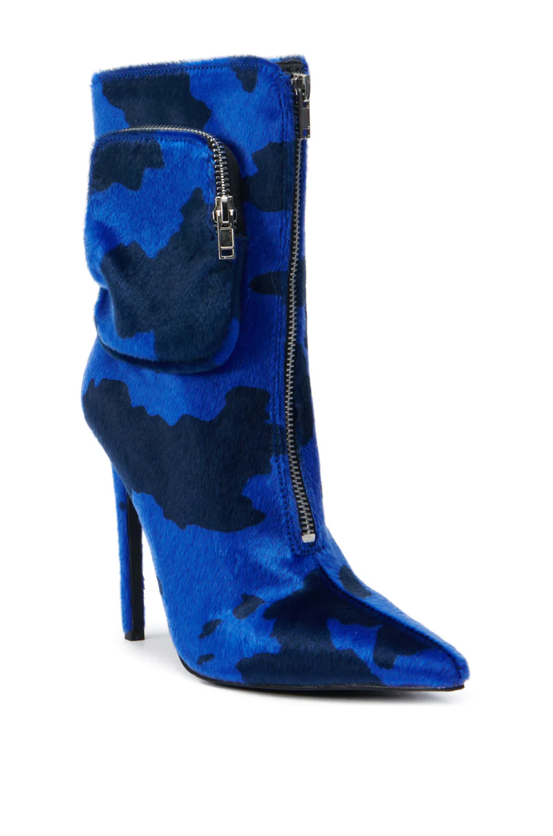 AZALEA WANG HARDEN BLUE STILETTO BOOTIE - Image 6