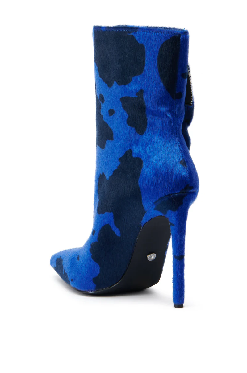 AZALEA WANG HARDEN BLUE STILETTO BOOTIE - Image 7
