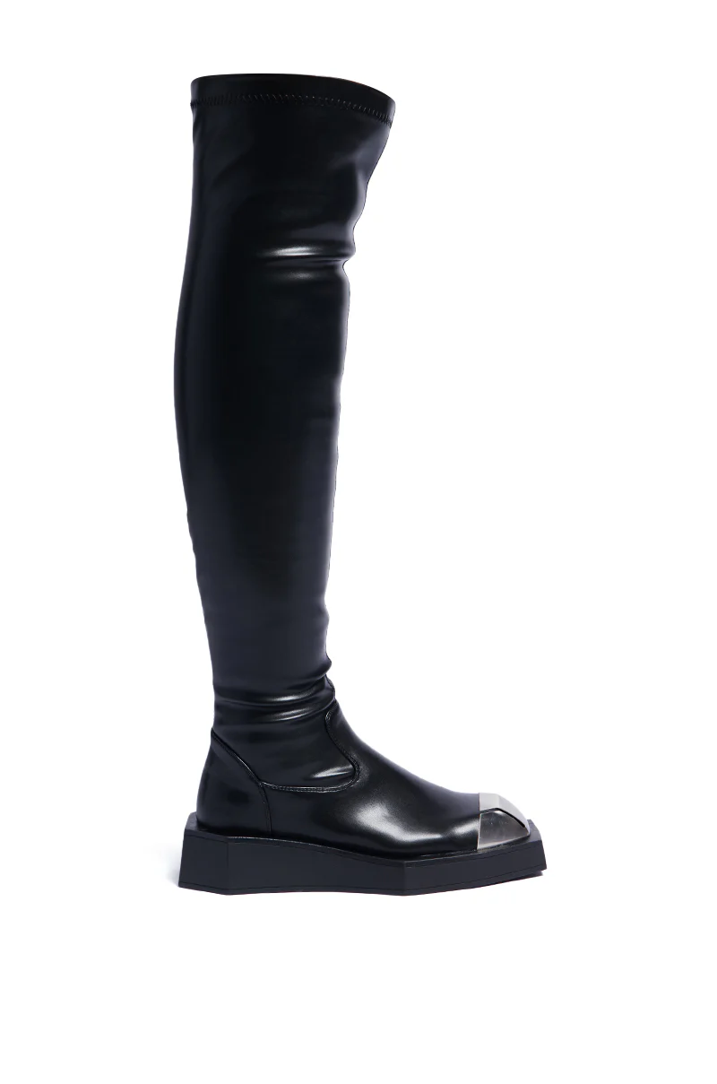 AZALEA WANG HARUKO BLACK BOOT - Image 3
