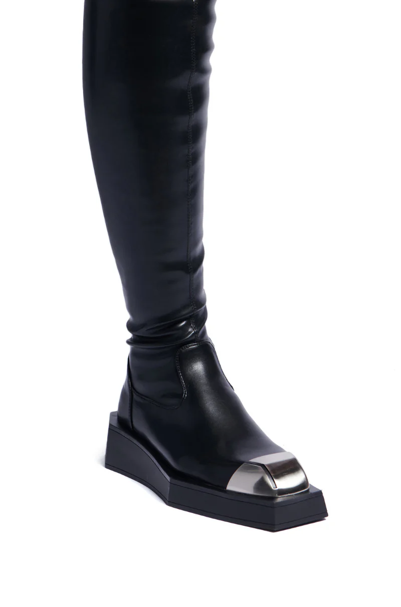 AZALEA WANG HARUKO BLACK BOOT - Image 6