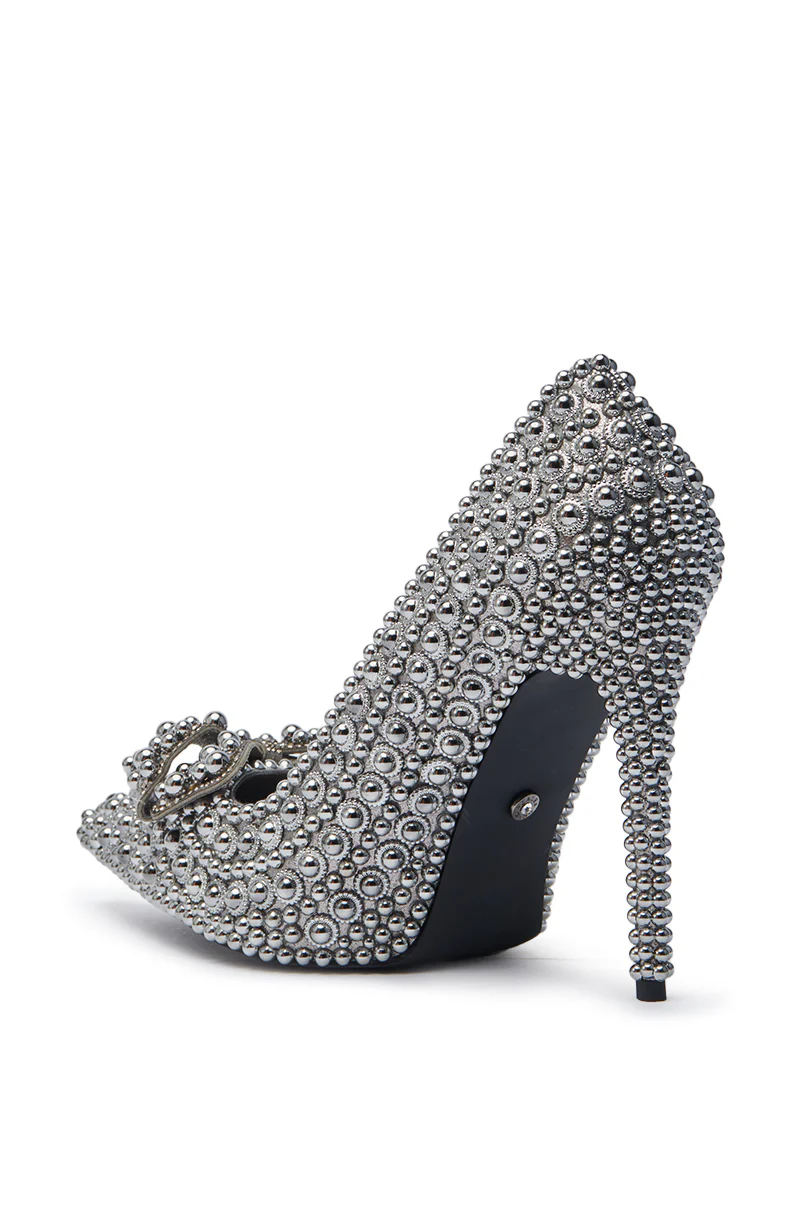 AZALEA WANG HEMITATE STONE EMBELLISHED PUMP - Image 10