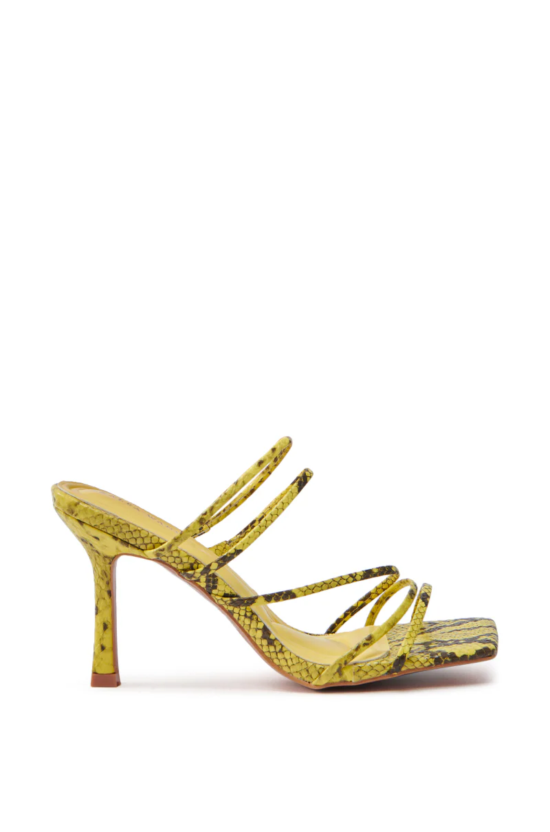 AZALEA WANG HUGHIE YELLOW SNAKE SANDAL - Image 4