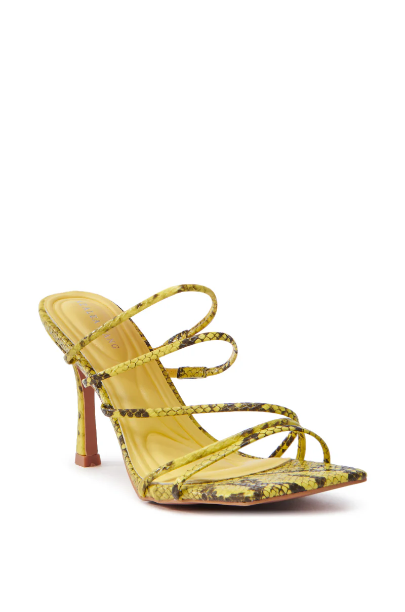 AZALEA WANG HUGHIE YELLOW SNAKE SANDAL - Image 5