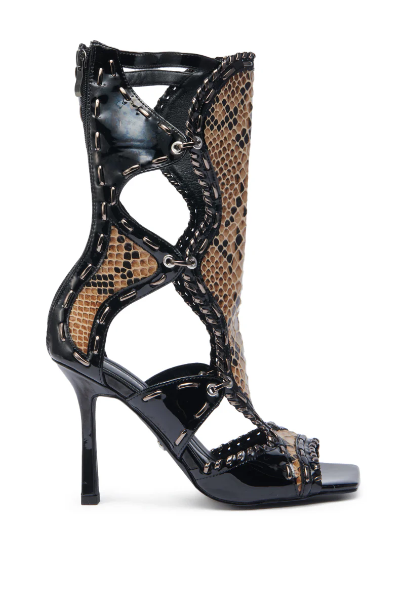AZALEA WANG INDRANI BLACK GLADIATOR SANDAL - Image 4