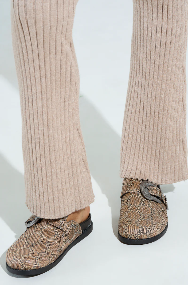 AZALEA WANG INFORMER TAN SNAKE CLOG - Image 2