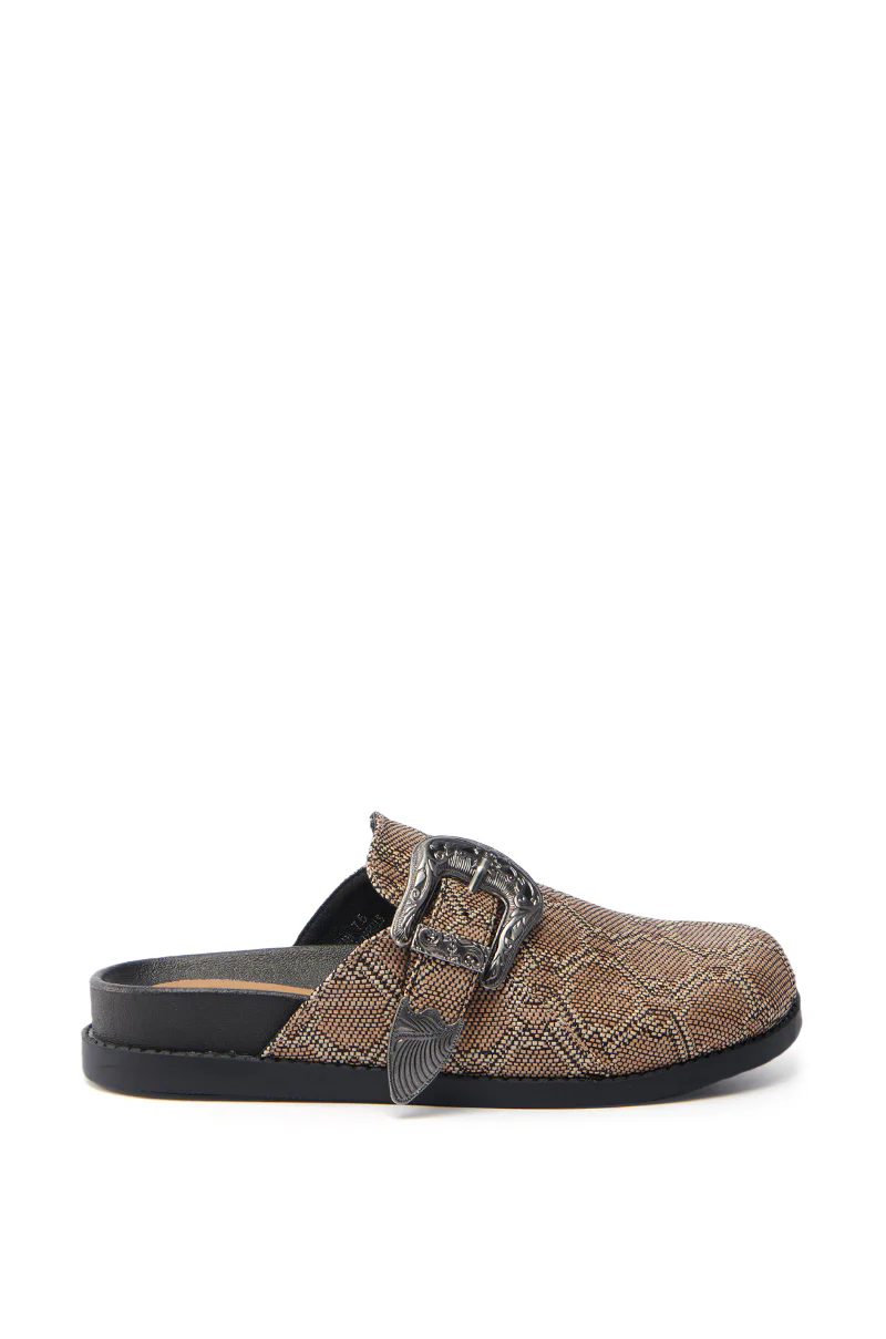 AZALEA WANG INFORMER TAN SNAKE CLOG - Image 3