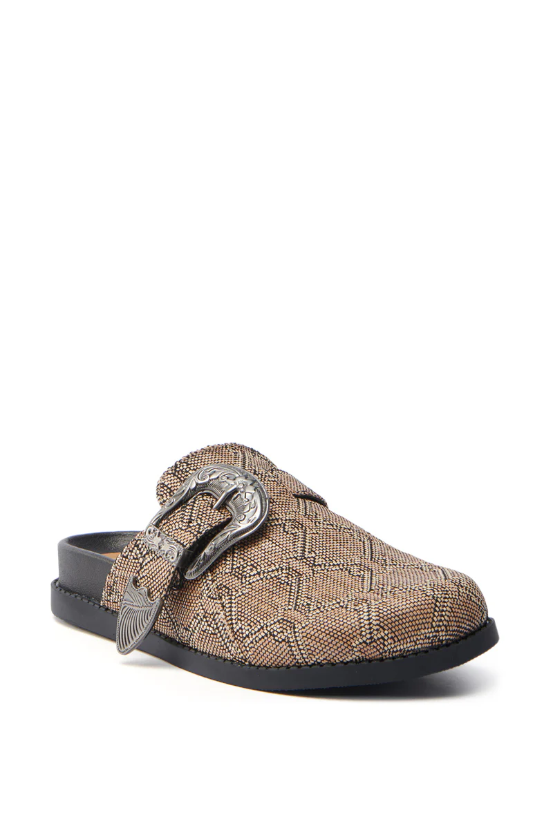 AZALEA WANG INFORMER TAN SNAKE CLOG - Image 4