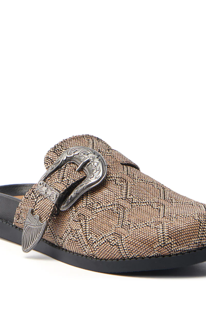 AZALEA WANG INFORMER TAN SNAKE CLOG - Image 6