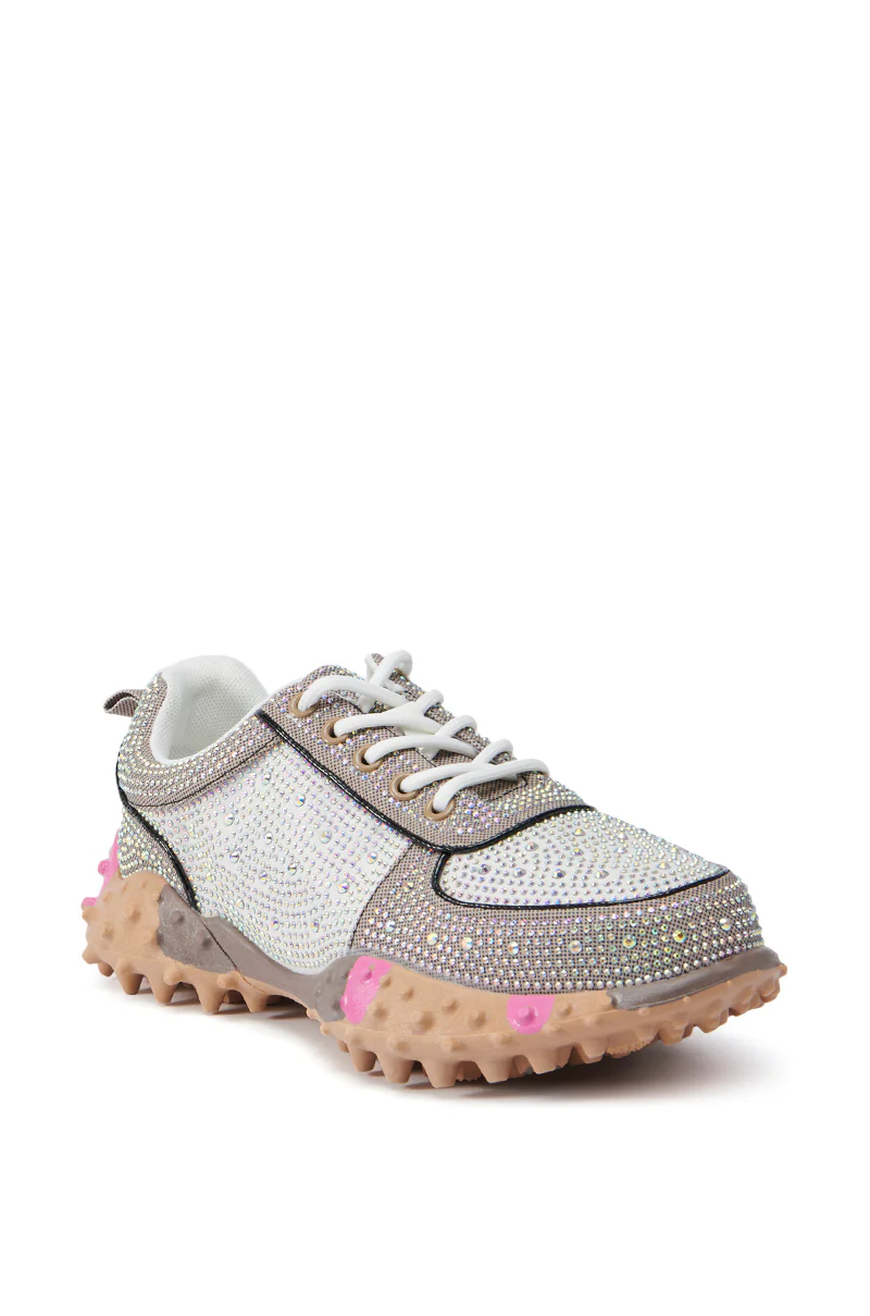 AZALEA WANG ISABEAU BROWN MULTI SNEAKER - Image 4