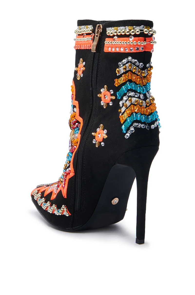 AZALEA WANG ITSY BITSY MULTI EMBELLISHED BOOTIE - Image 6