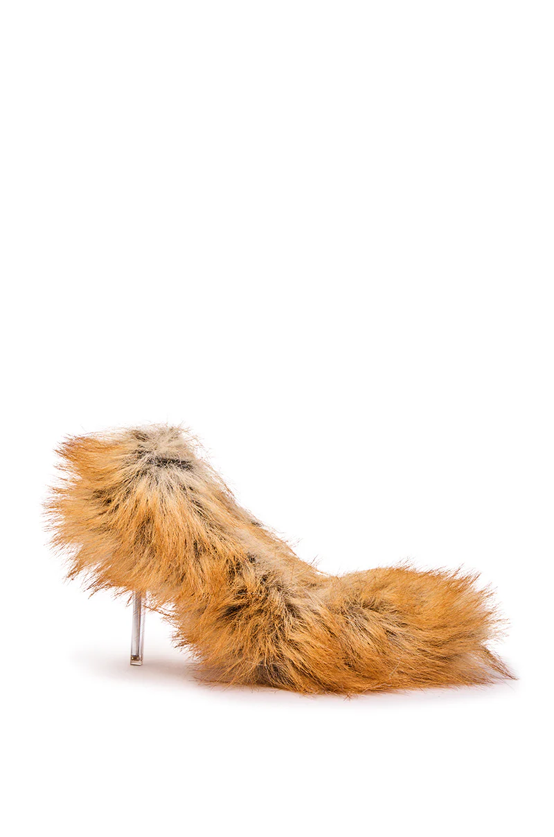 AZALEA WANG JAMEECK TAN FUR PUMP - Image 6