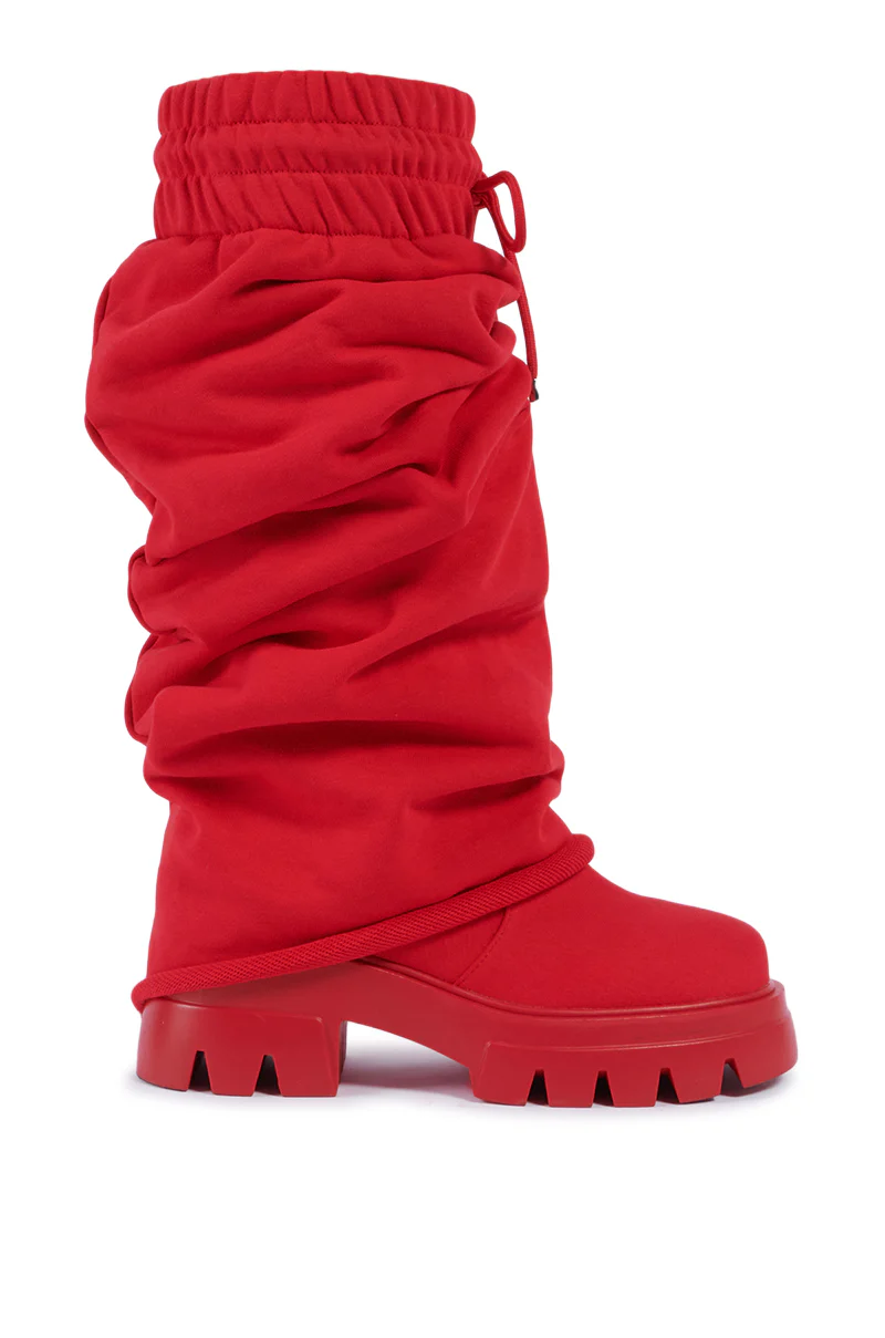 AZALEA WANG JETSETTER RED BOOT - Image 5