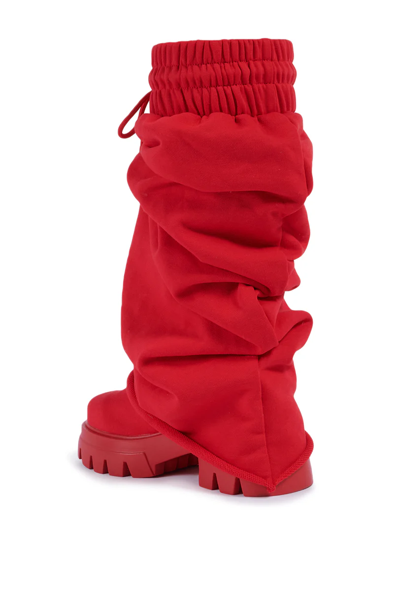 AZALEA WANG JETSETTER RED BOOT - Image 7