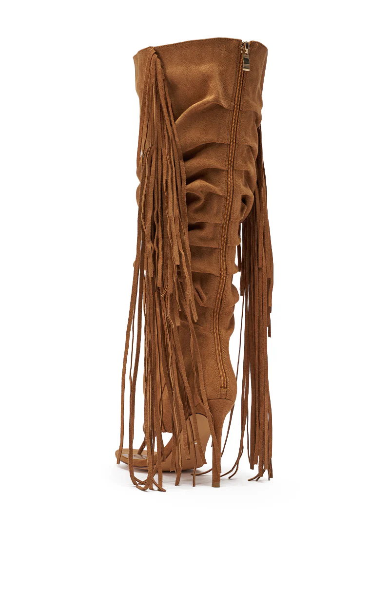 AZALEA WANG JOHANNA TAN FRINGE GLADIATOR SANDAL - Image 5