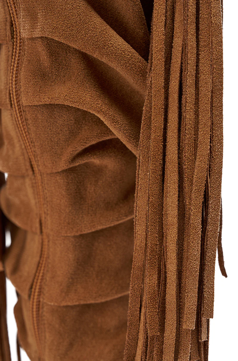 AZALEA WANG JOHANNA TAN FRINGE GLADIATOR SANDAL - Image 6