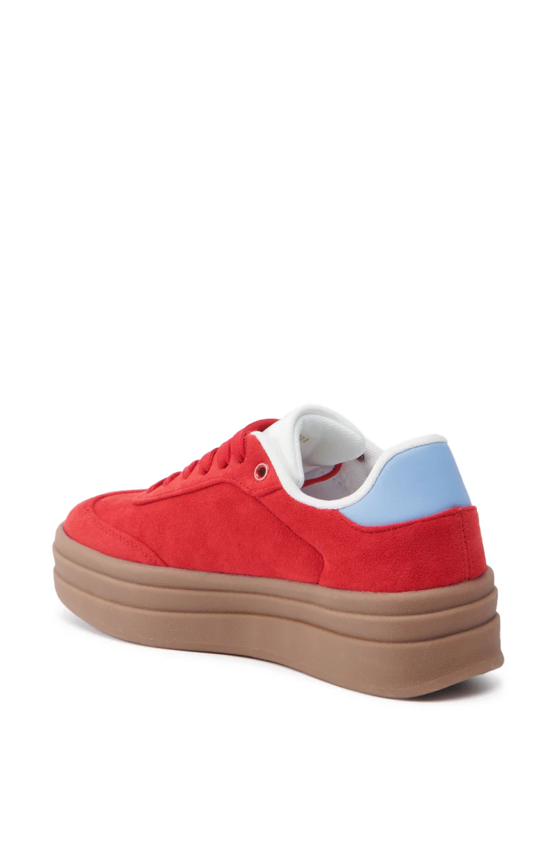 AZALEA WANG JUMBALAYA RED PLATFORM SNEAKER - Image 6