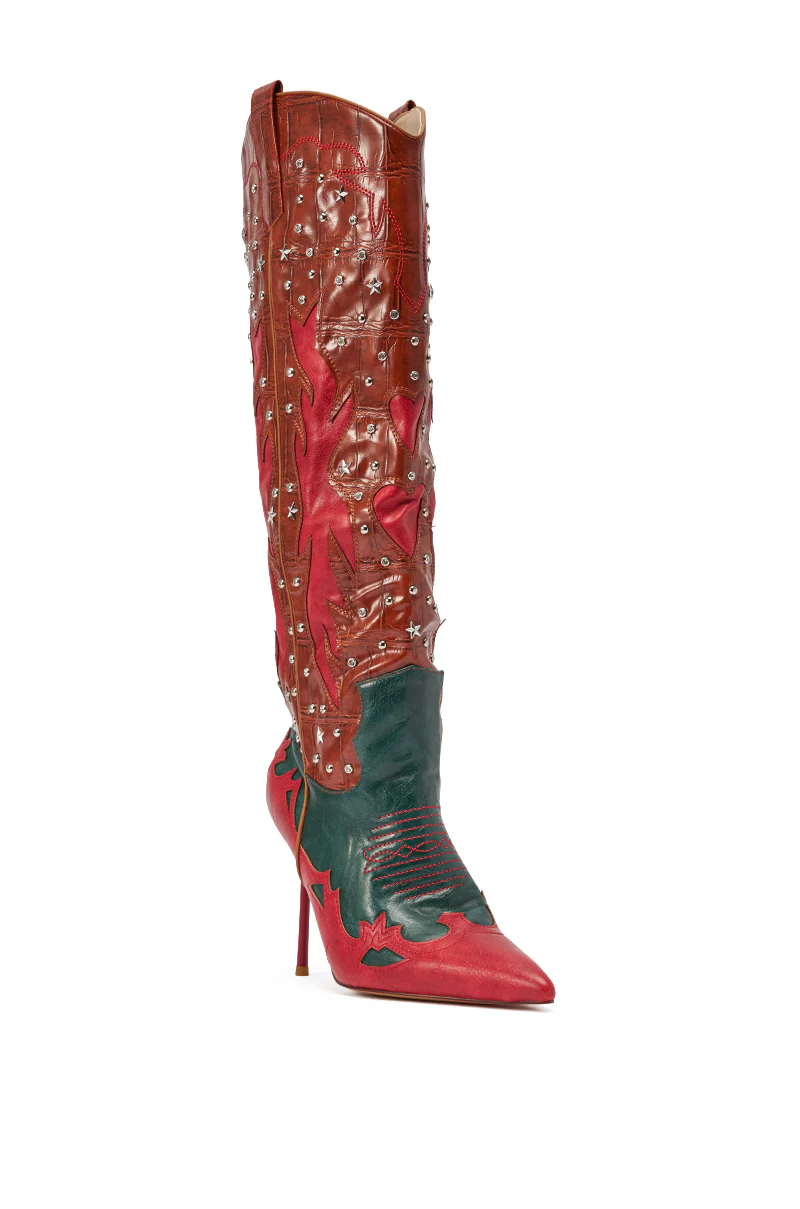 AZALEA WANG KALPANAS MULTI WESTERN STILETTO BOOT - Image 5