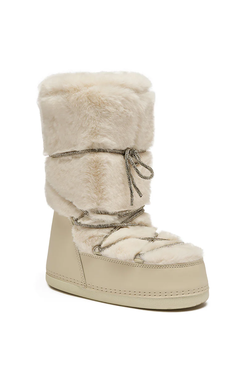 AZALEA WANG KARMELA CREAM FUR MOON BOOT - Image 5
