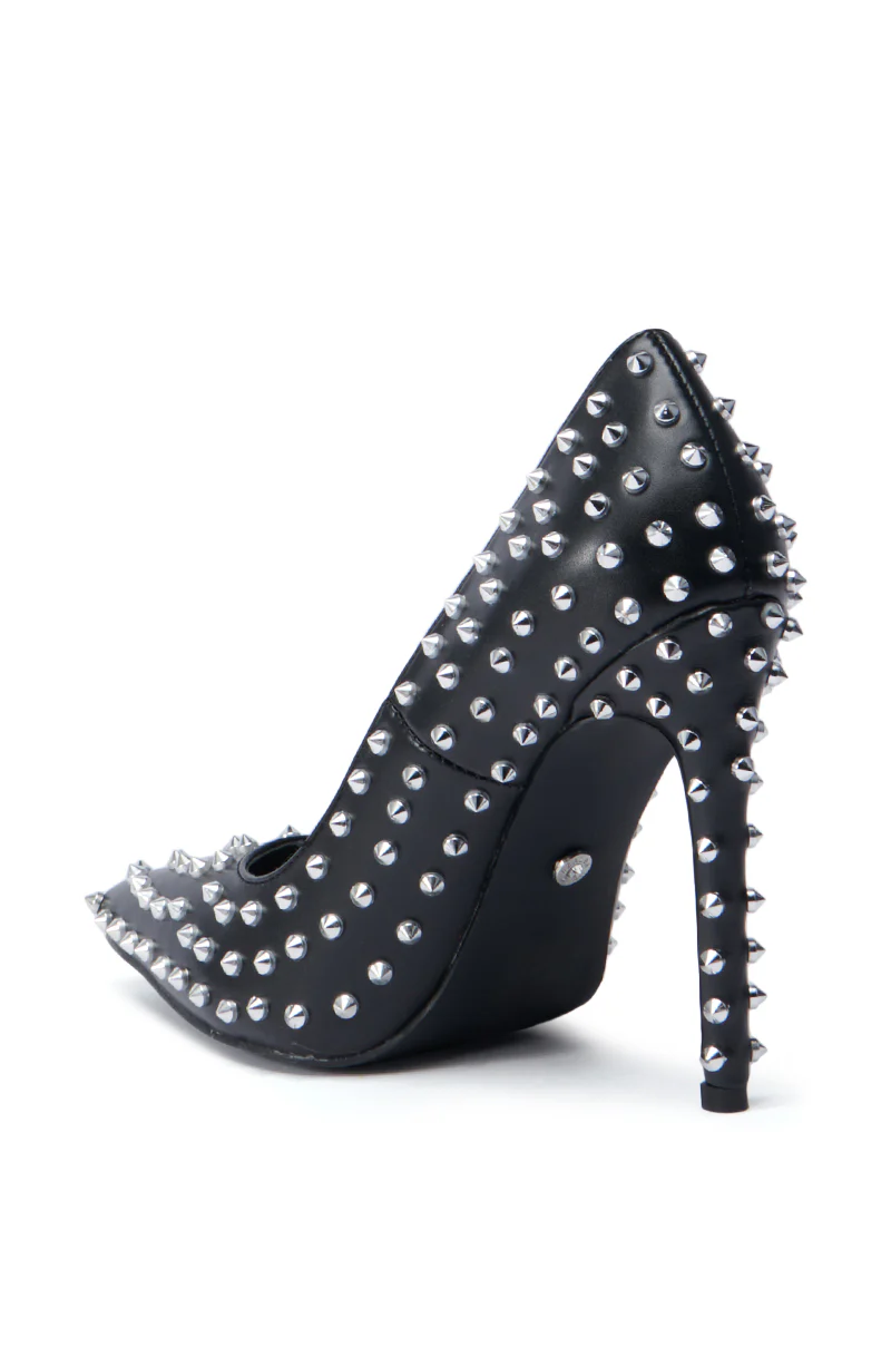 AZALEA WANG KASHIE BLACK STILETTO PUMP - Image 6