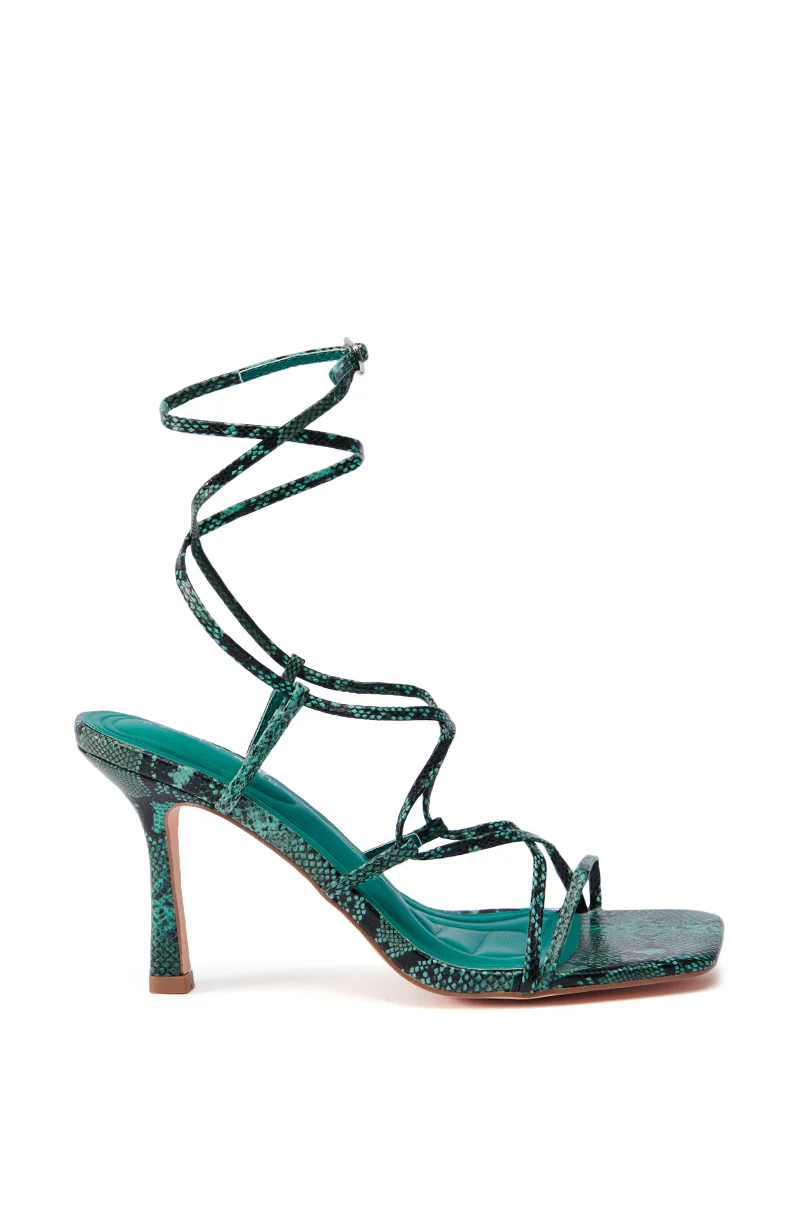 AZALEA WANG KAYLIN GREEN SNAKE SANDAL - Image 3