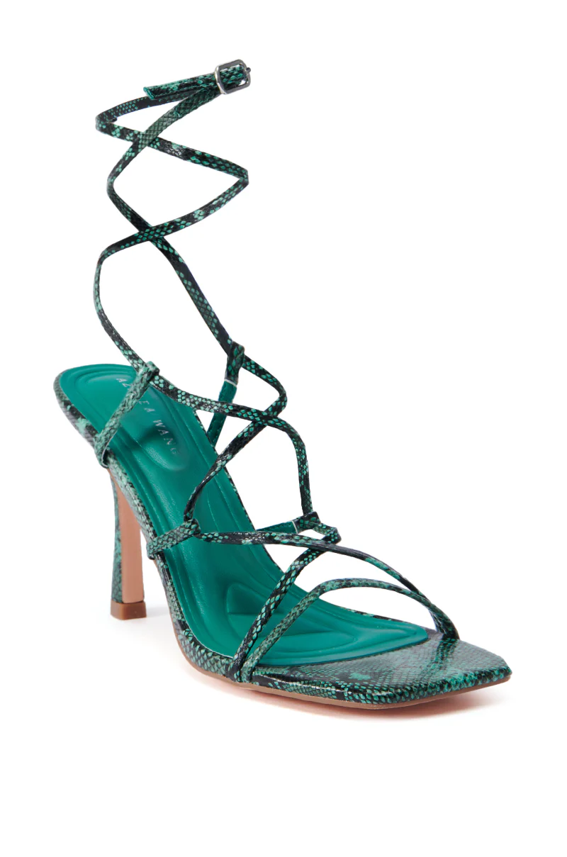 AZALEA WANG KAYLIN GREEN SNAKE SANDAL - Image 4