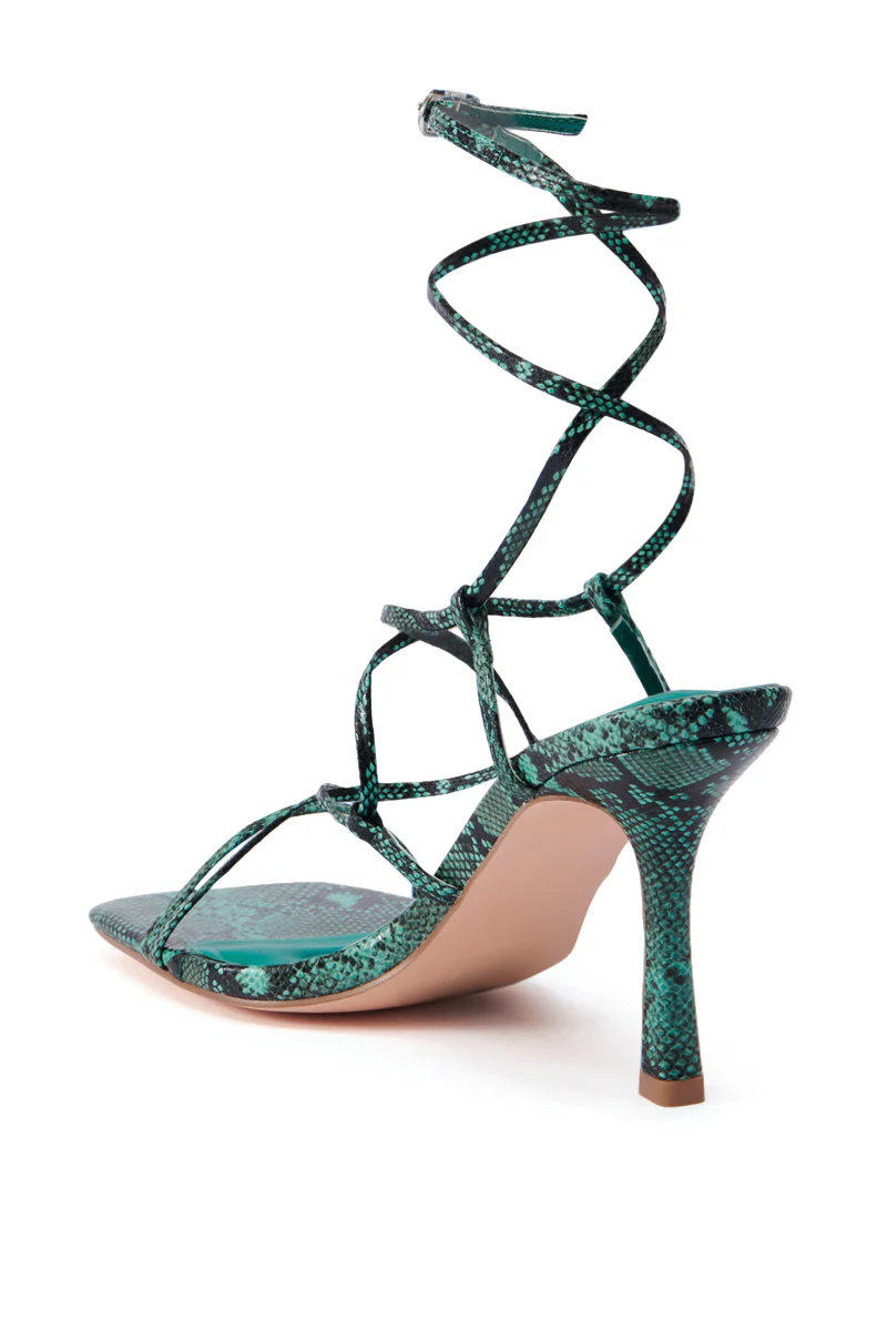 AZALEA WANG KAYLIN GREEN SNAKE SANDAL - Image 5