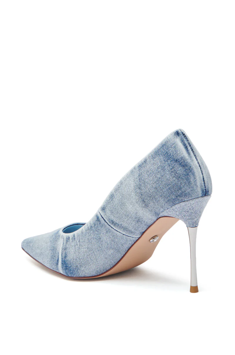 AZALEA WANG KEATON DENIM STILETTO PUMP - Image 7