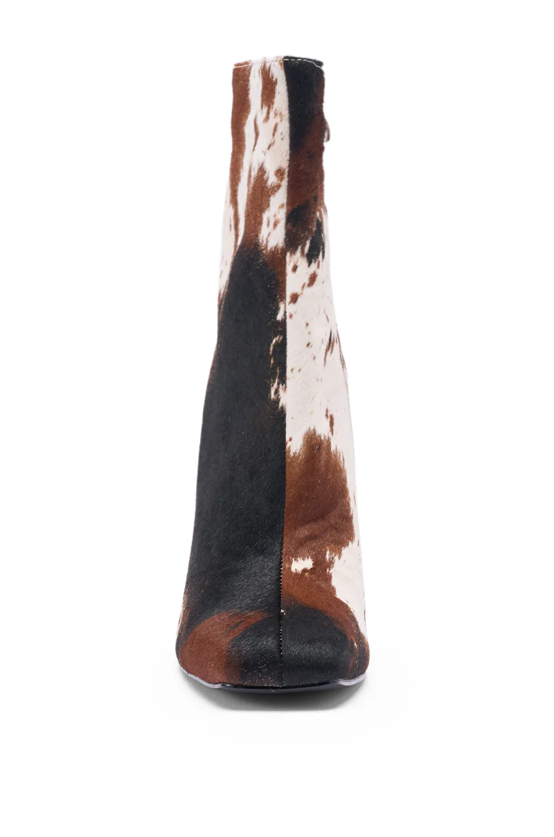 AZALEA WANG KIENNA COW CHUNKY BOOTIE - Image 5