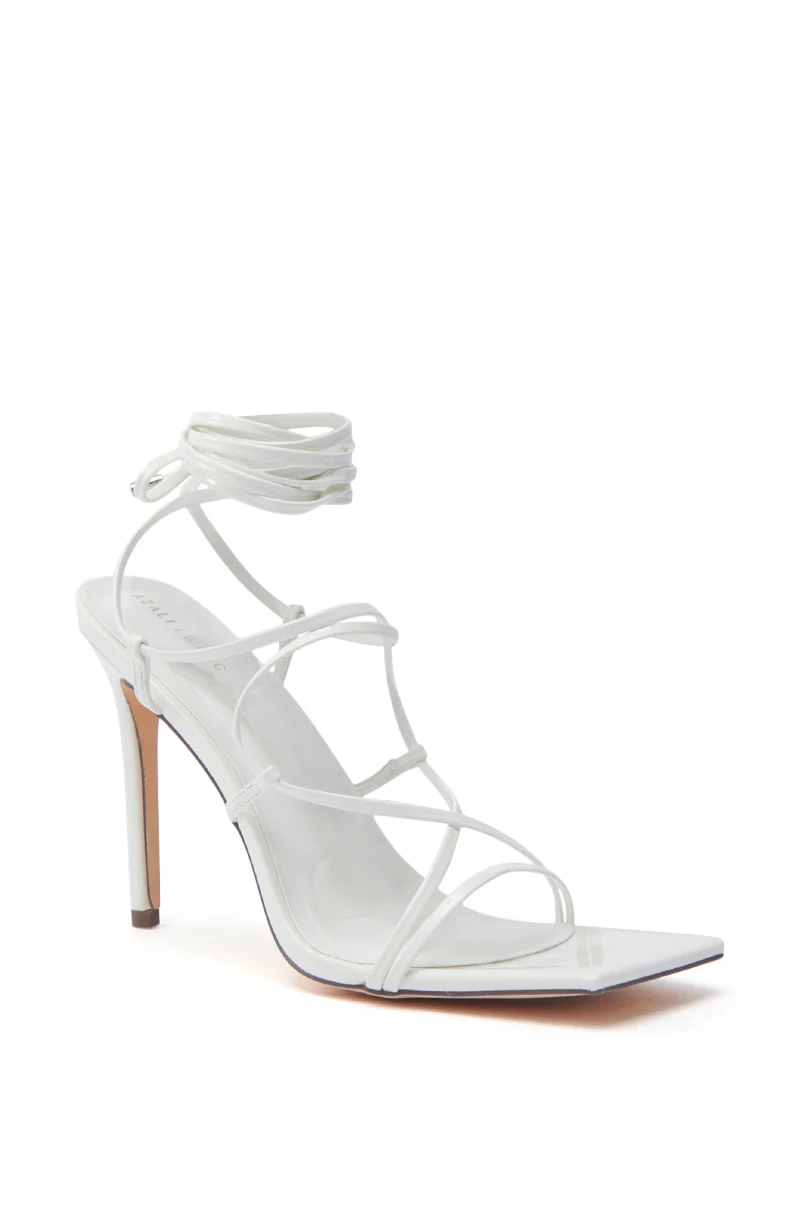 AZALEA WANG LAURA WHITE STILETTO SANDAL - Image 10
