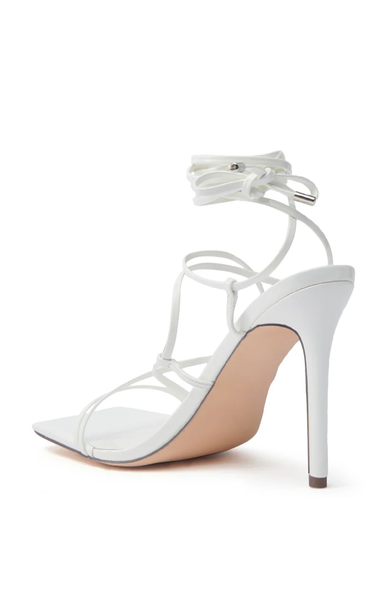 AZALEA WANG LAURA WHITE STILETTO SANDAL - Image 11