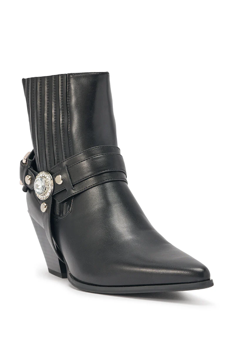 AZALEA WANG LENKOV BLACK WESTERN BOOT - Image 6