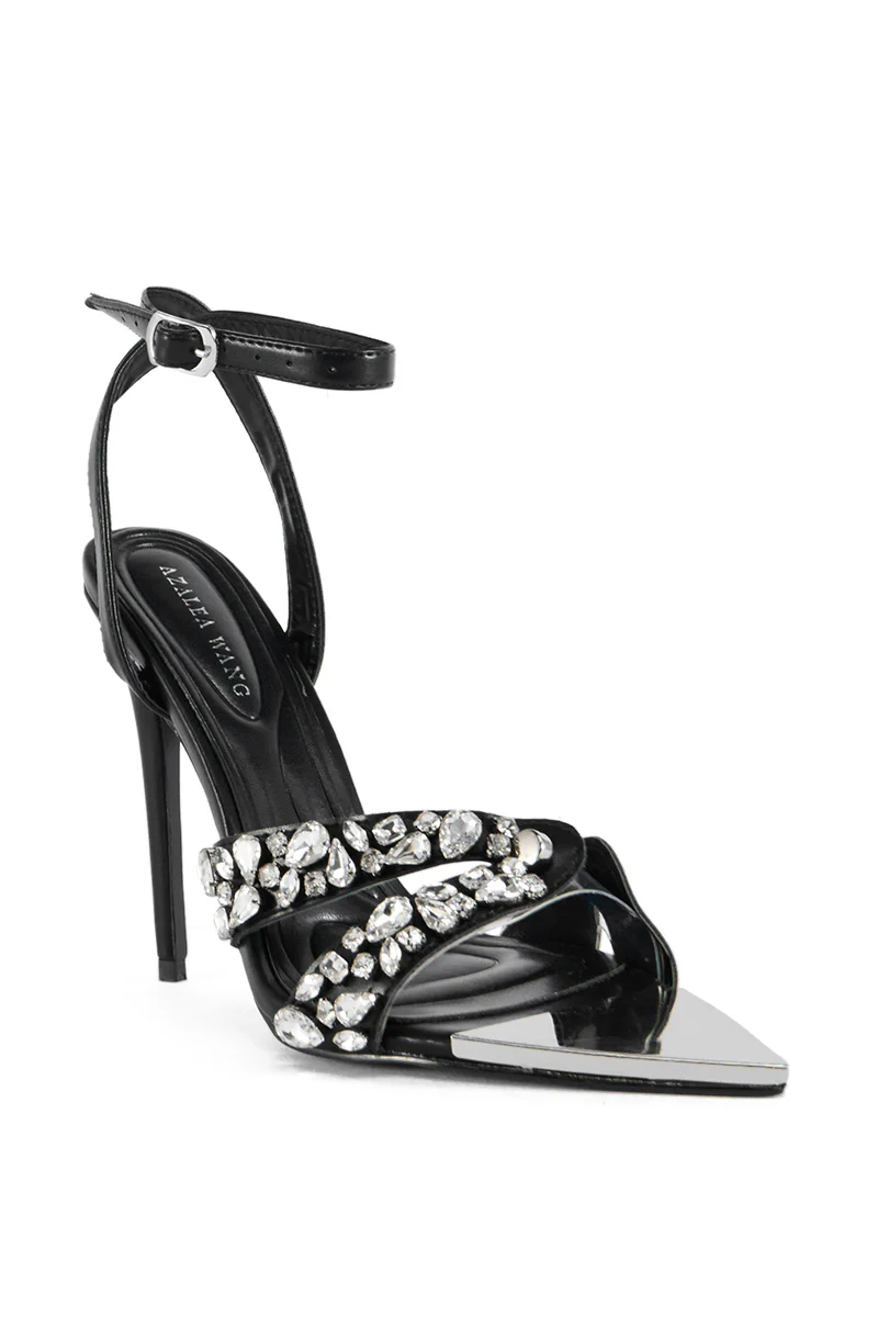 AZALEA WANG LIGHTYEAR BLACK SANDAL - Image 4