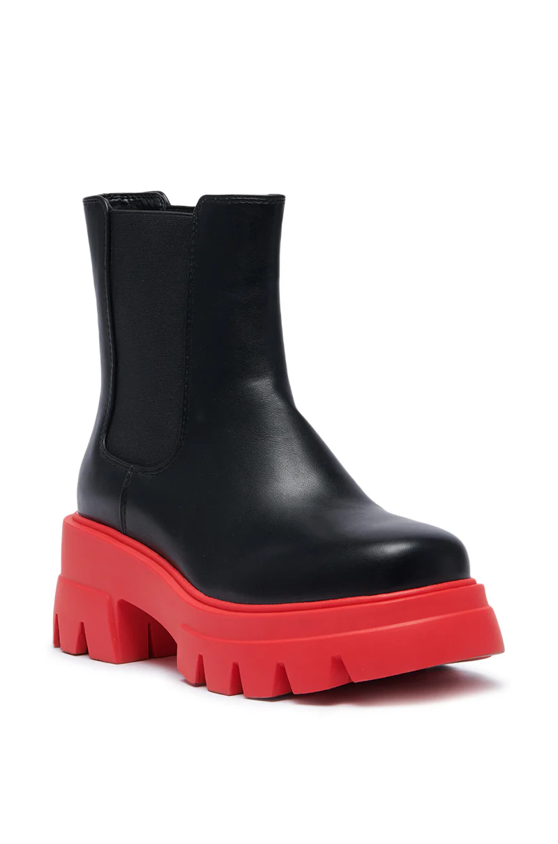 AZALEA WANG LINDIE RED BOOTIE - Image 5