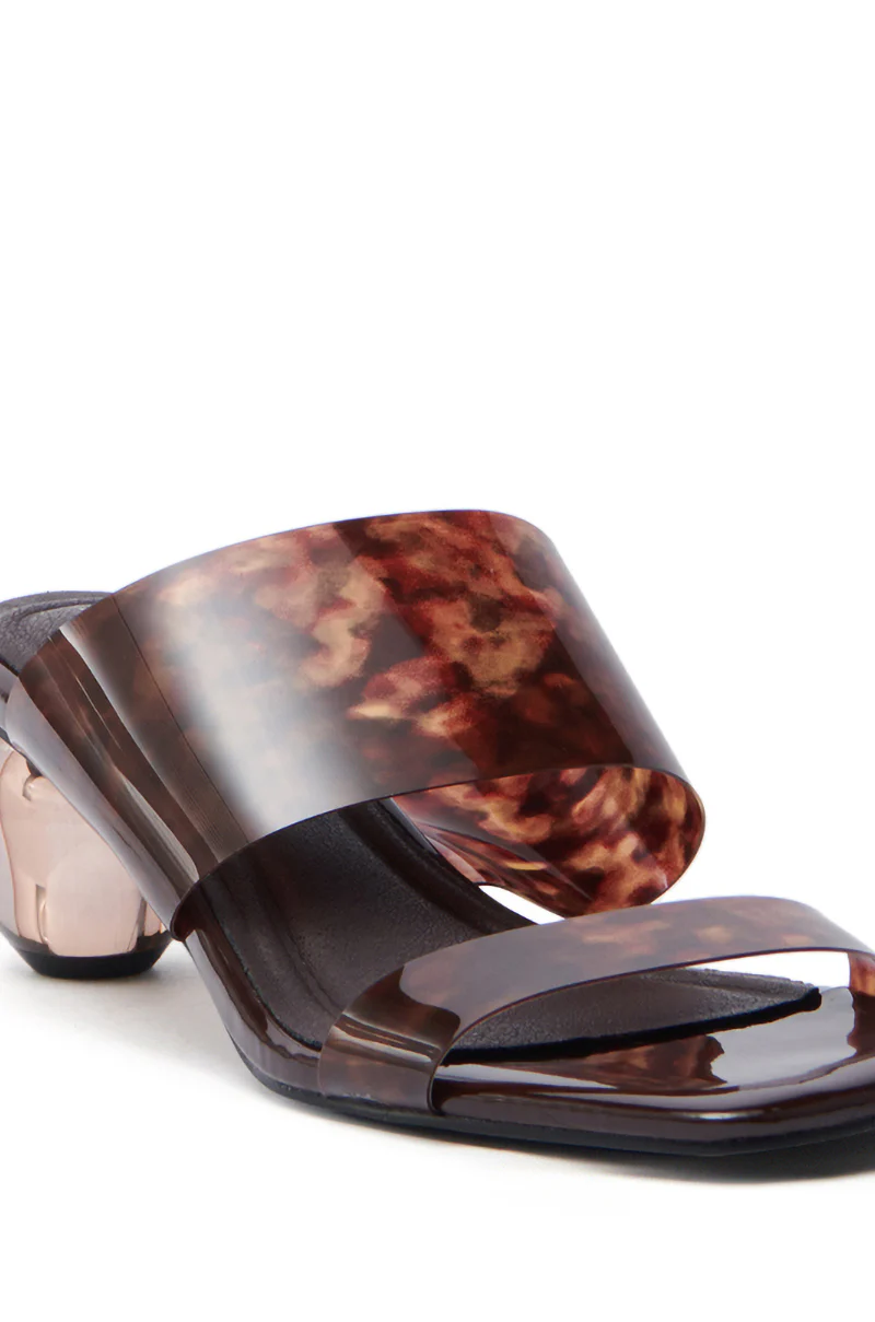 AZALEA WANG LIRIO BROWN BALL HEEL SANDAL - Image 6