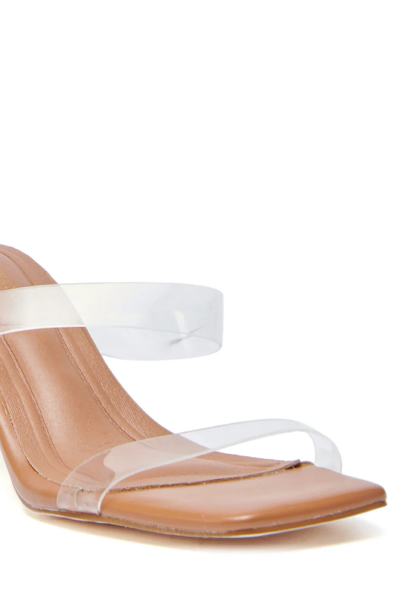 AZALEA WANG LOBELEK CLEAR NOVELTY HEEL SANDAL - Image 8