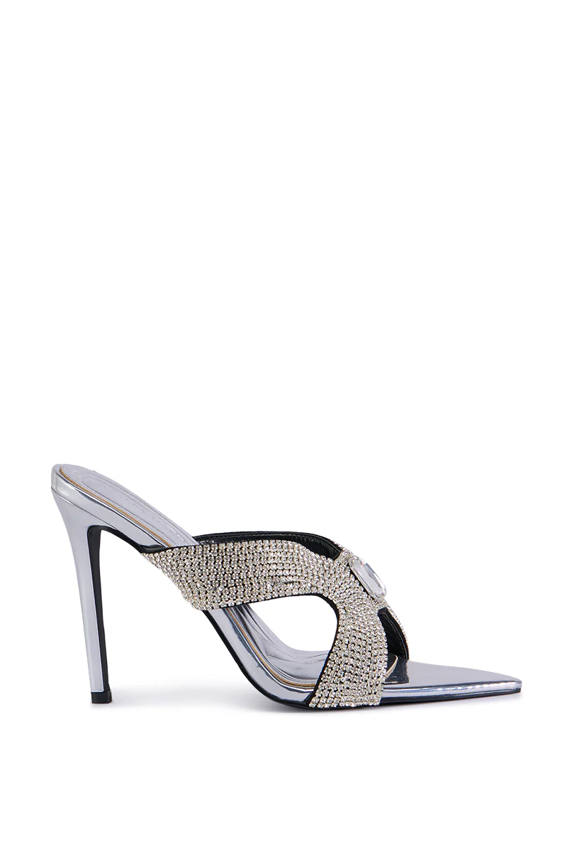 AZALEA WANG LORELAI SILVER SANDAL - Image 3